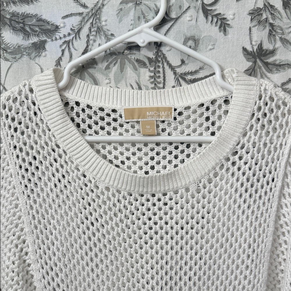 Michael Kors White Knit Sweater Top - Picture 6 of 8